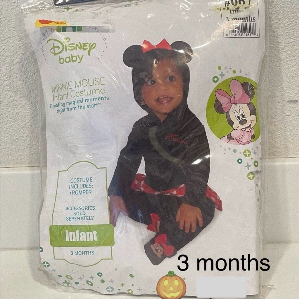 Disney Baby Minnie Mouse Infant Costume - Black and Red